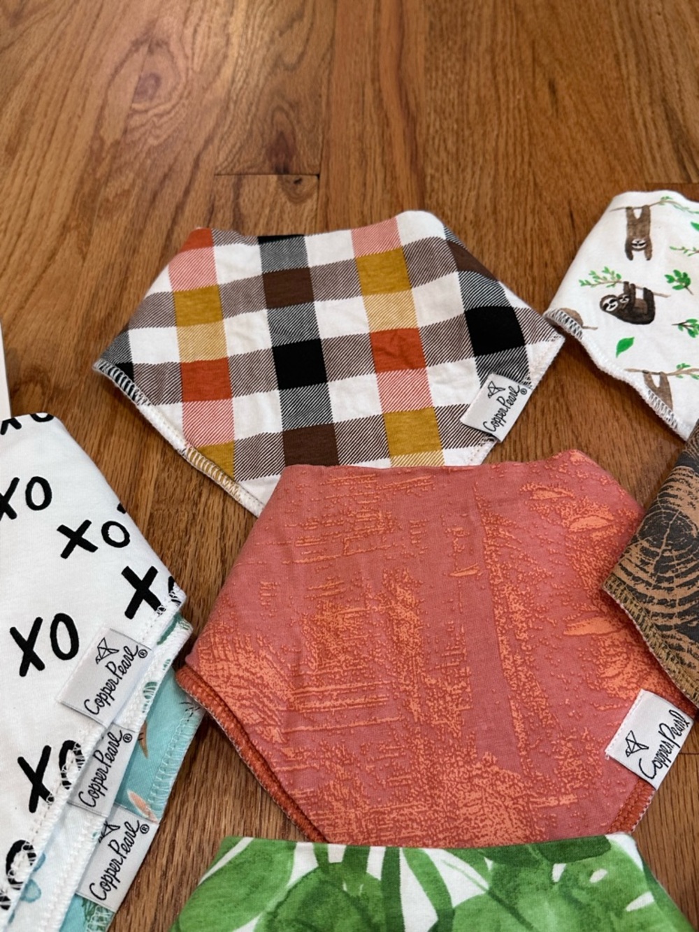 NWOT Copper Pearl Bibs, Set of 9 Mixed Prints - Picture 2 of 10